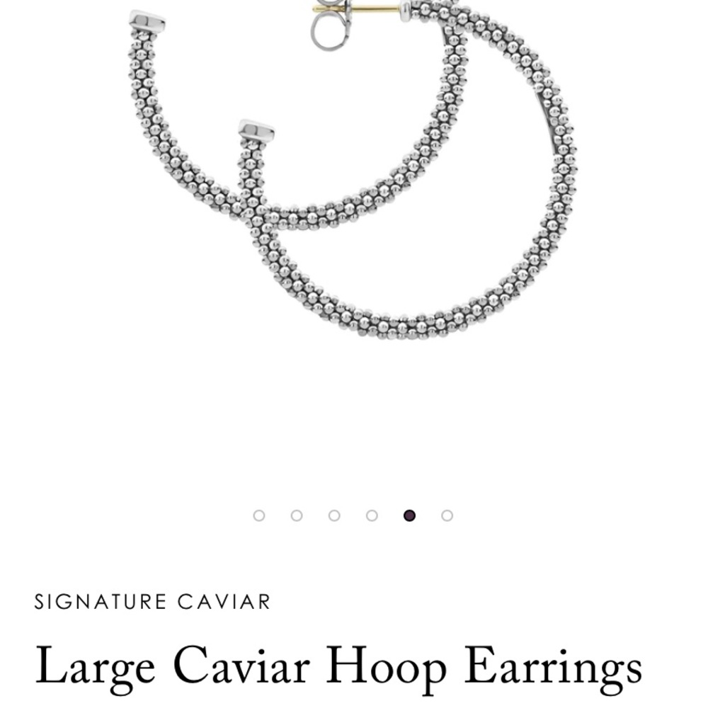 Laos caviar hoop earrings; brand new MAKE OFFER